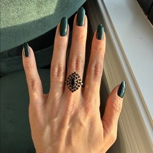 Gold and Black Vintage Ring